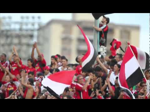 "Barra del Caracas FC" Barra: Los Demonios Rojos &bull; Club: Caracas
