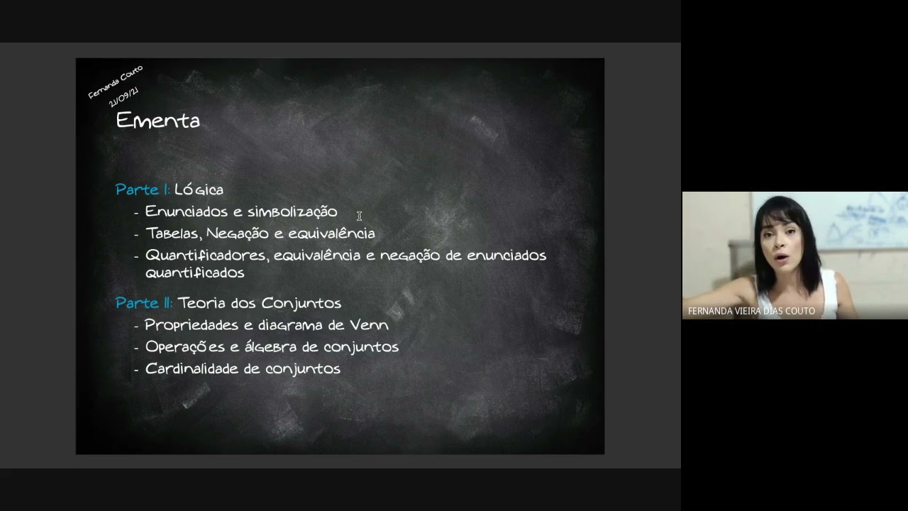 Aula 1 - Matemática Discreta para Computação