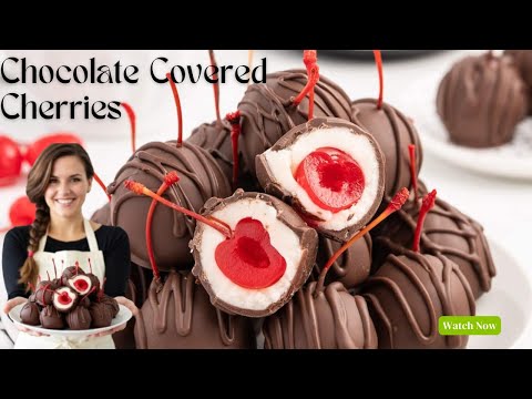 How to Make Chocolate-Covered Cherries | Just 4 Ingredients in 10 Minutes.