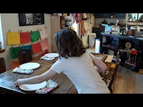 Math time! Set the table with Jacqueline!