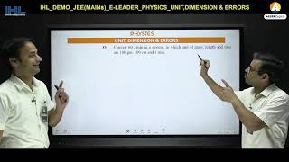 ALLEN IHL Interactive Video Lecture for JEE Main | Physics | Unit, Dimension & Errors