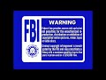 Buena Vista Navy Blue FBI Warning Screens 2000 2005 Remake ORIGINAL