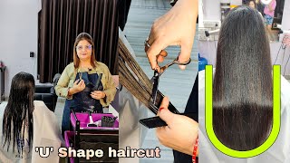 Very easy U Hair cut  how to U shape Haircut tutor