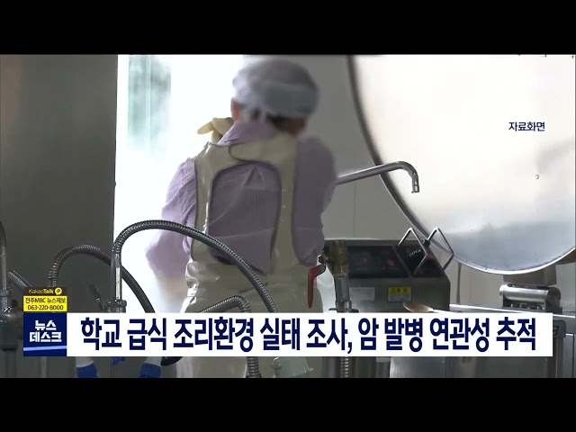 학교급식 조리 환경 실태조사