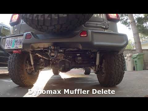 Dynomax JL Muffler Delete before and after on 3.6 V6