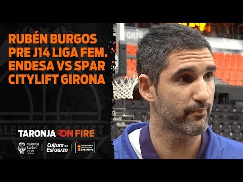 Rubén Burgos pre J14 LF Endesa vs Spar Citilyft Girona