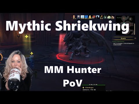 Mythic Shriekwing Week One Kill | MM Marksmanship Hunter Night Fae | Castle Nathria | Shadowlands