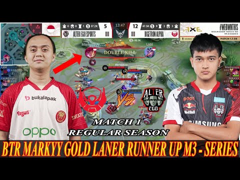 Bigetron Alpha VS Alter Ego MATCH 1 | BTR Markyy Menunjukan sebagai Gold Laner terbaik! | MPL ID S10