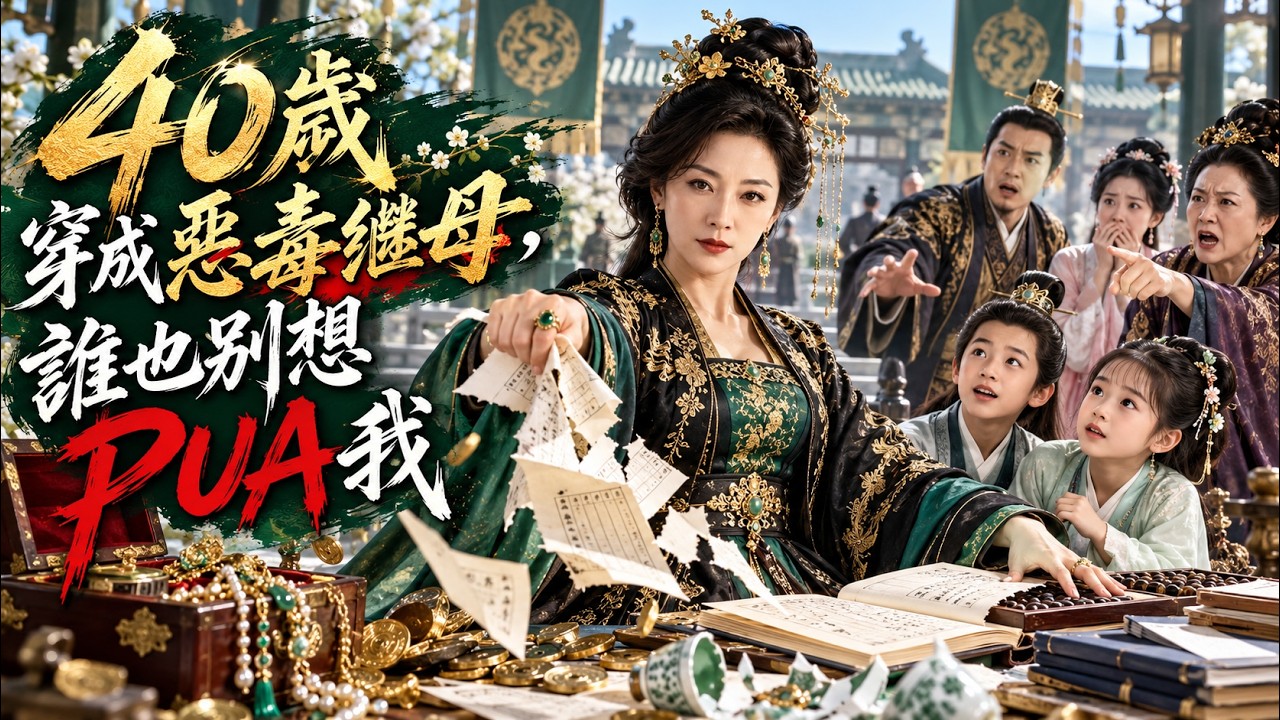 40歲穿成惡毒繼母，全家等她低頭，她卻直接整頓侯府 #穿越 #宅鬥 #爽劇