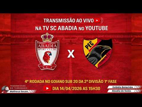 ABADIA X PLANALTO - GOIANO SUB 20 DA 2ª DIVISÃO NA 4ª RODADA DA 1ª FASE