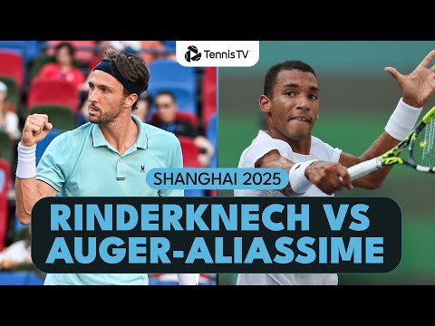 Arthur Rinderknech vs Felix Auger-Aliassime Entertaining Match! | Shanghai 2025 Highlights