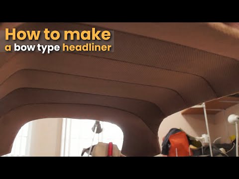 Wie man einen bogenförmigen/hängenden Dachhimmel herstellt – Autopolsterung