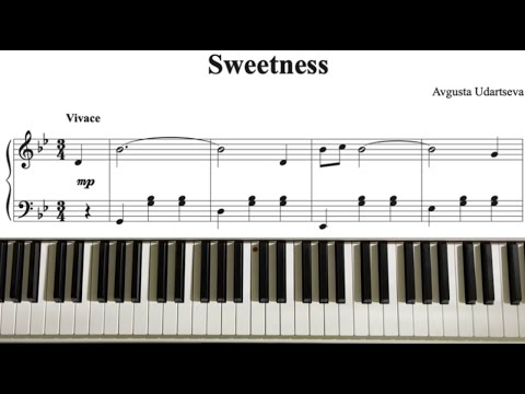 Sweetness - Lyrical music for piano - Sheet music