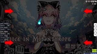 【osu!】厭世アリス -Alice in Misanthrope- 95.10% ✘6