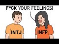 INFP vs INTJ be like | MBTI memes 🤣