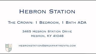 Hebron Station: The Crown - 1 Bedroom, 1 Bath ADA Apartment