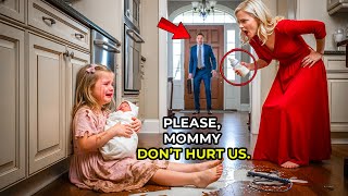 Little Girl Screaming Please "Mommy, Don't Hurt Us !" Suddenly Millionaire Father Rushes In And…