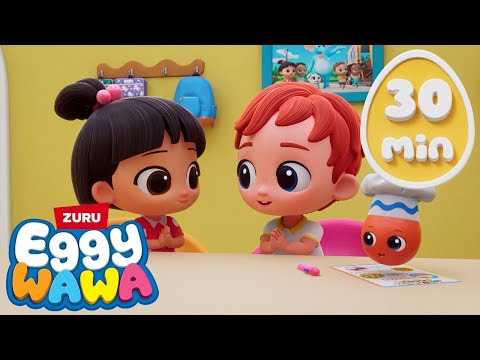 🎵 Sing & Learn with Eggy Wawa 🌈 | Preschool Fun | Nursery Rhymes