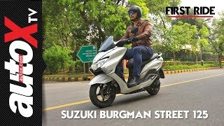 Suzuki Burgman Street Review - First Ride - autoX