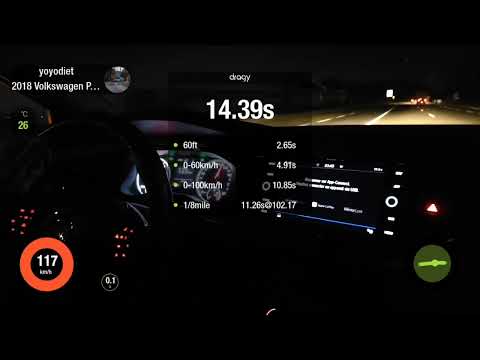 Volkswagen Polo VI 1.6L TDi 95 0-100 with Dragy