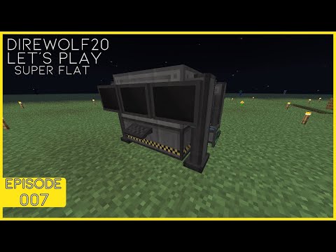 Direwolf20 Let's play Super Flat | Episode - 7 - Digital Miner