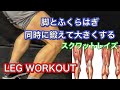 脚を上から下まで一種目で効かせる[Leg Workout]
