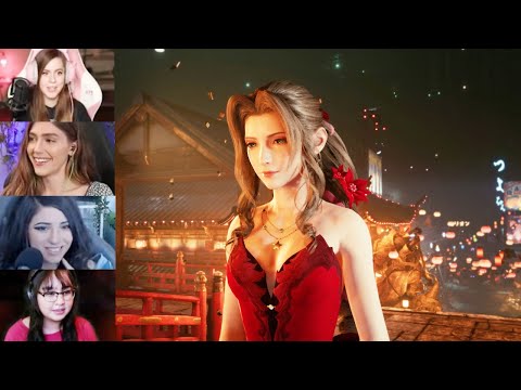 FF7 Remake - Streamer reaction to Aerith dress