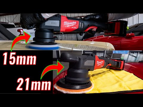NEW Random Orbital M18 Milwaukee Polisher Review - 15mm & 21mm [2684 & 2685]