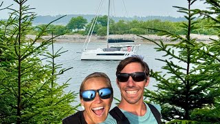 Sailing to MAINE on our 39' Catamaran!
