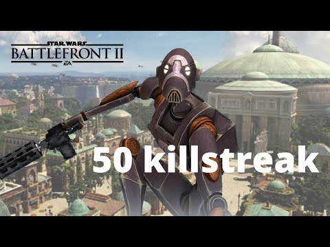 50 killstreak | Commando Droid Captain | Co-op Gameplay | Star Wars Battlefront 2