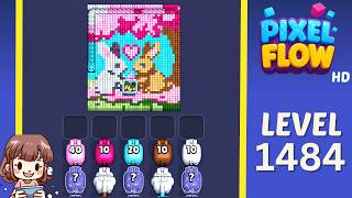 Pixel Flow Level 1484 Solution Walkthrough