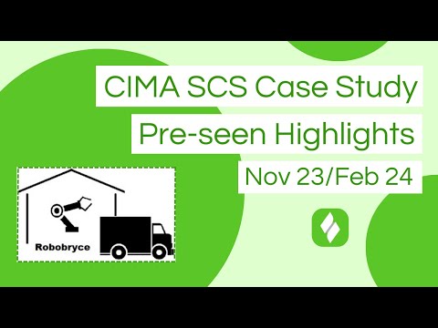 CIMA SCS Robobryce - Pre-seen Analysis Highlights