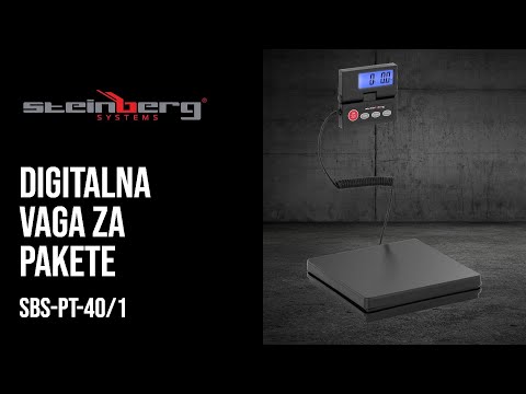 videozapis - Digitalna vaga za pakete - 40 kg / 1 g - Vanjski LCD zaslon