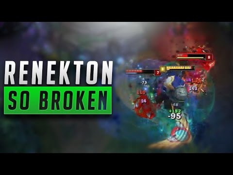 RENEKTON SO BROKEN INCREDIBLE DOUBLE KILL - SEASON 7 LEAGUE OF LEGENDS GAMEPLAY!