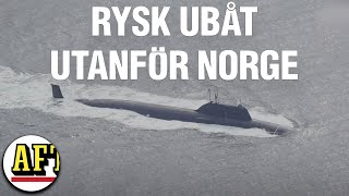 Rysk ubåt utanför Norge: 