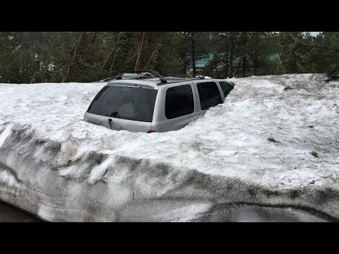 Spring snowstorm in the Sierra has Soda Springs residents on alert