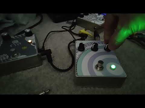 DIY Purple Business Card Ring Modulator Fuzz with condenser mic input image 4