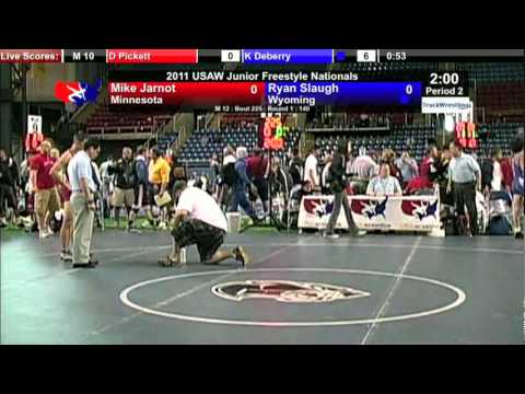 Junior Freestyle 140   Ryan Slaugh WY vs  Mike Jarnot MN