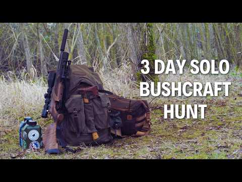 3 Day Solo Bushcraft Hunting Trip with Minimal Food | Learning the Lay of the Land