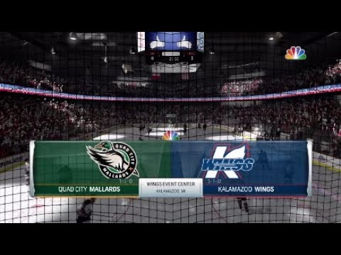 ECHL Quad City Mallards vs Kalamazoo Wings playoffs F16G3