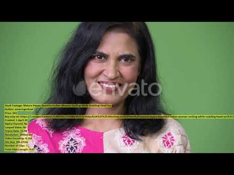 Mature Beautiful Indian Woman Looking | Stock Footage + Mega Pack