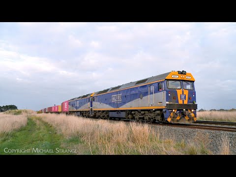 9173 QUBE Ultima Broad Gauge Container Train G515 & G512 (1/8/2023) - PoathTV Australian Railways