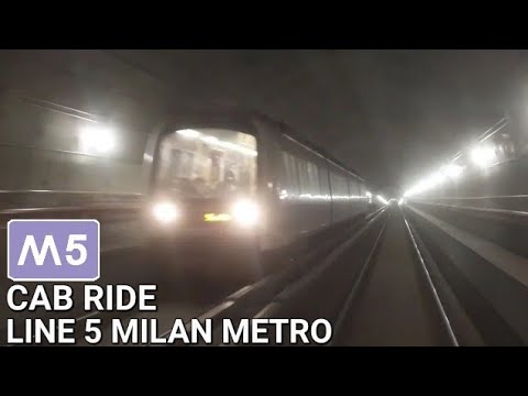 [4K] 🇮🇹 (Cab Ride) Line 5 of the Milan Metro from Garibaldi FS to Bignami Parco Nord (2022)