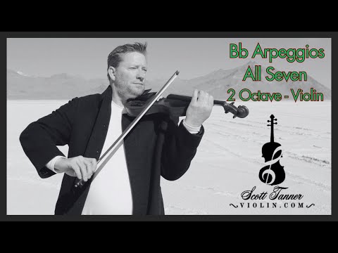 Bb Arpeggios (7) - 2 Octave | Violin