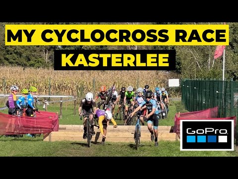 CYCLOCROSS RACE @ KASTERLEE (BELGIUM) - U17 - GoPro LAP - POV Cyclist on board BIKE