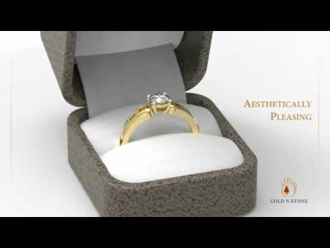 Split Shank Round Solitaire Diamond RIng