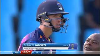 Marco Jansen bowling ||South Africa|| Mumbai Indians|| IPL 2021