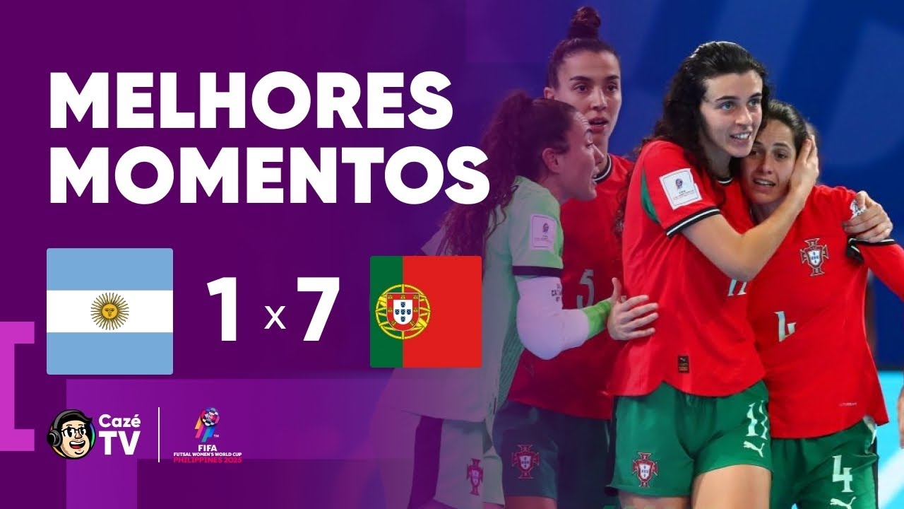 MELHORES MOMENTOS: ARGENTINA 1 X 7 PORTUGAL | COPA DO MUNDO FEMININA DE FUTSAL FIFA 2025 | SEMIFINAL