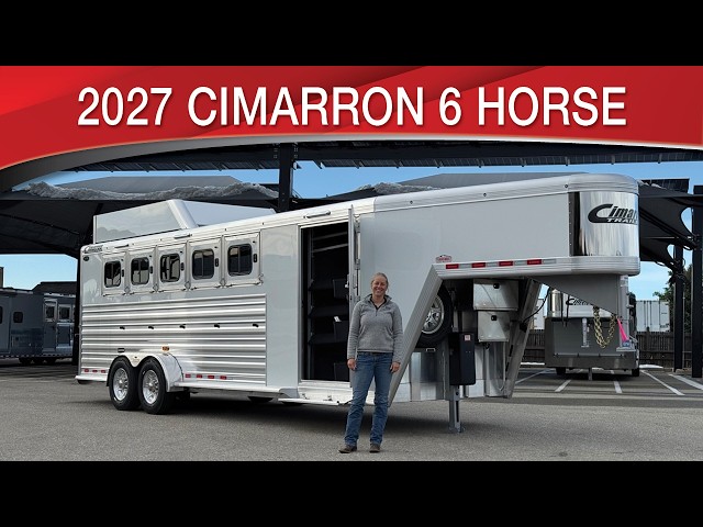 Preview image of 2027 Cimarron Norstar 6 Horse Gooseneck With Aerodynamic V Nose youtube video