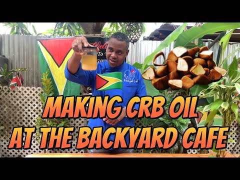Making crab oil at the BackyardCafe | Guyana |